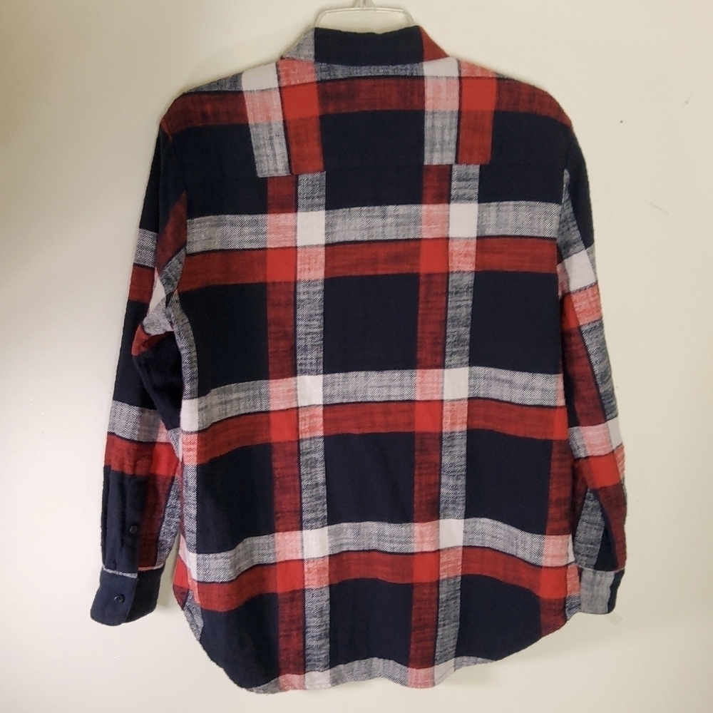 Madewell Red and Black Casual Button Up Shirt Size S - Picture 6 of 7